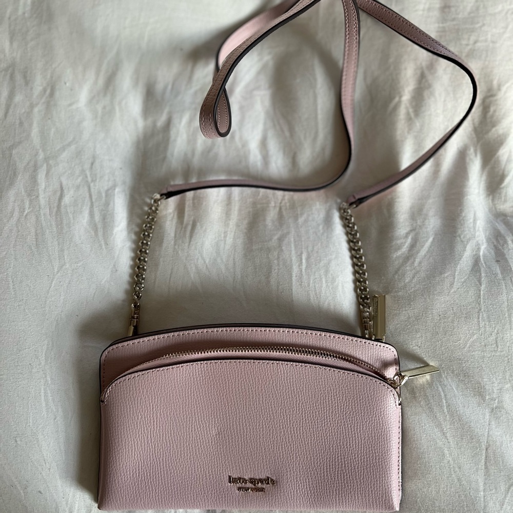 Light Pink Kate Spade DoubleZip Crossbody Bag Gem